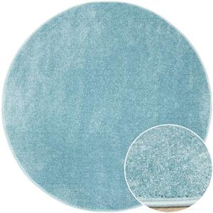 Makro Abra Kulatý dětský koberec Lima 2081A Jednobarevný modrý Rozměr: průměr 100 cm