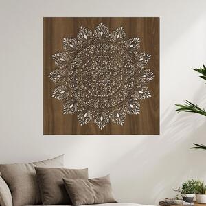 Dřevěná mandala Propojení | Rozměry (cm): 40x40 | Zvolte barvu dekoru: Ořech