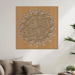 Dřevěná mandala Propojení | Rozměry (cm): 40x40 | Zvolte barvu dekoru: Buk