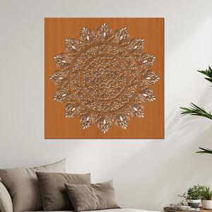 Dřevěná mandala Propojení | Rozměry (cm): 40x40 | Zvolte barvu dekoru: Třešeň