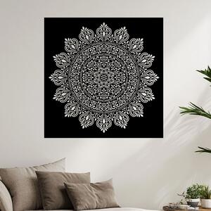 Dřevěná mandala Propojení | Rozměry (cm): 40x40 | Zvolte barvu dekoru: Černá