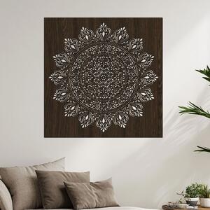 Dřevěná mandala Propojení | Rozměry (cm): 40x40 | Zvolte barvu dekoru: Wenge