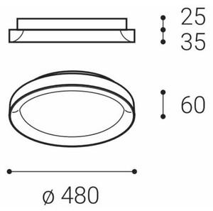 LED2 - LED Stropní svítidlo BELLA SLIM LED/38W/230V 3000/4000K černá