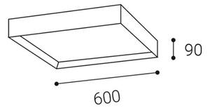 LED2 - LED Stropní svítidlo MILO LED/60W/230V bílá 3000/4000K