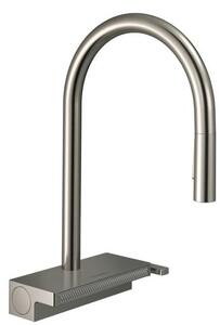 Dřezová baterie Hansgrohe Aquno s vytahovací sprškou, 3 proudy vzhled nerezu 73831800