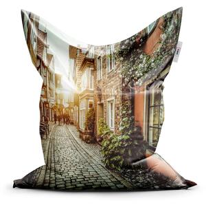 Sablio Sedací vak Classic Městská ulička - 150x100 cm