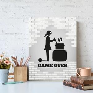 Sablio Dárková cedulka Game over 2: 30x40 cm