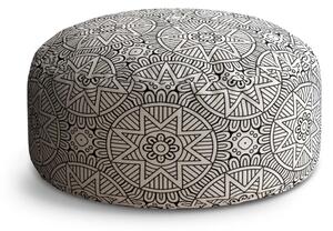 Sablio Taburet Circle Hvězdy mehendi: 38x48 cm