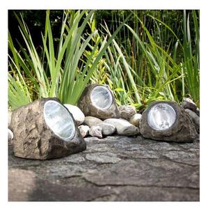 Globo 3302 - Dekorativní solární LED svítidlo KÁMEN 4xLED/0,06W/1,2V IP44