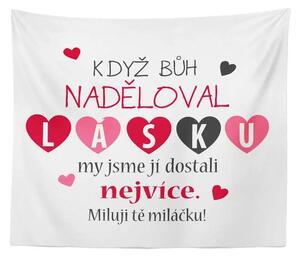Sablio Deka Když Bůh naděloval lásku: 150x120 cm