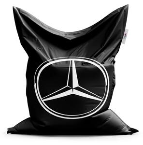 Sablio Sedací vak Classic Logo 2 Černá - 150x100 cm