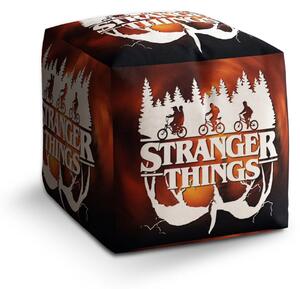 Sablio Taburet Cube Stranger Things Glow - 40x40x40 cm