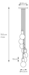 Lucide 08408/07/30 - Lustr na lanku FIX MULTIPLE 7xE27/60W/230V