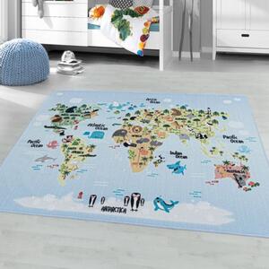 Dětský koberec Play 2917 blue (Varianta: 120 x 170 cm)
