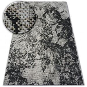 Balta Kusový koberec Sisal FLOORLUX 20491 stříbrný / černý Rozměr: 200x290 cm