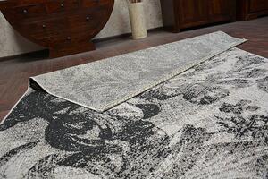 Balta Kusový koberec Sisal FLOORLUX 20491 stříbrný / černý Rozměr: 60x110 cm