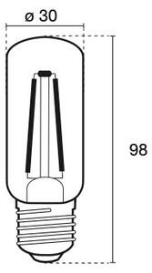 Century LED žárovka trubková E27 9W 2700K, průměr 3cm x 9,8cm