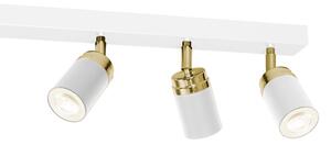 Bodové svítidlo RENO 6xGU10/60W/230V bílá/zlatá