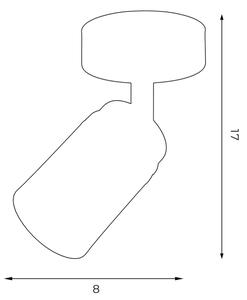 Bodové svítidlo RENO 1xGU10/8W/230V bílá/chrom