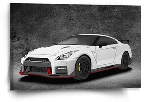 Sablio Obraz Nissan GTR 35 Šedý - 60x40 cm