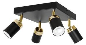 Bodové svítidlo RENO 4xGU10/8W/230V černá/zlatá