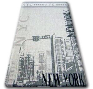 Balta Koberec Sisal Floorlux 20237 New York stříbrný / černý Rozměr: 240x330 cm