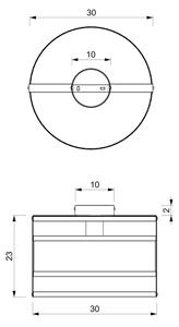 Stropní svítidlo RIM 1xE27/60W/230V