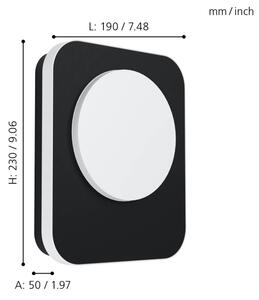 Eglo 99583 - LED Venkovní nástěnné svítidlo MADRIZ LED/9W/230V IP44