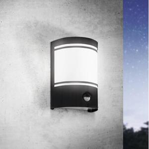 Eglo 99566 - Venkovní nástěnné svítidlo se senzorem CERNO 1xE27/40W/230V IP44