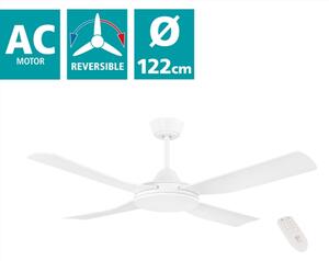 Eglo 35088 - Stropní ventilátor BONDI 52W/230V + DO bílá