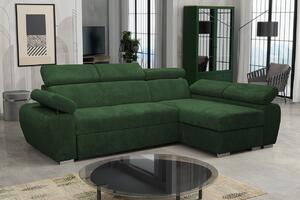Rohová sedací souprava Gozo Mini Premium (tmavě zelená) (P)