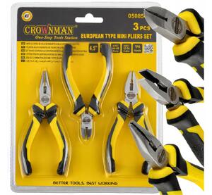 CROWNMAN Kombinované kleště/kleště SET 125mm, uhlíková ocel