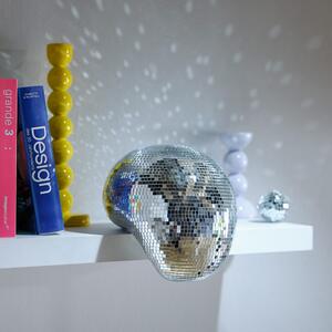 DISCO Roztékající se disko koule 20 cm - stříbrná