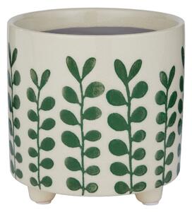 NEW DELFT Květináč lístky 13,5 cm - zelená