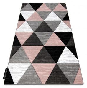 Koberec ALTER Rino trojúhelníky růžový velikost 140x190 cm | krásné koberce cz
