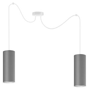Lustr na lanku ZIK 2xE27/40W/230V pavouk šedá