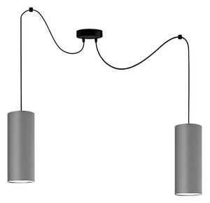 Lustr na lanku ZIK 2xE27/40W/230V pavouk šedá