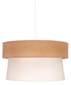 Duolla - Lustr na lanku ETNIC 1xE27/40W/230V pr. 45 cm krémová/béžová