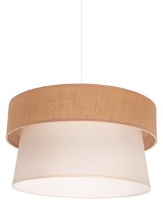 Duolla - Lustr na lanku ETNIC 1xE27/40W/230V pr. 45 cm krémová/béžová