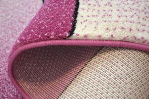 Makro Abra Dětský kusový koberec KIDS C412 Sovy růžový Rozměr: 240x330 cm