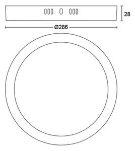 Philips - LED Stropní svítidlo MAGNEOS LED/20W/230V 2700K černá