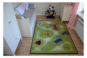 Makro Abra Dětský kusový koberec KIDS C428 Kočky zelený Rozměr: 140x190 cm