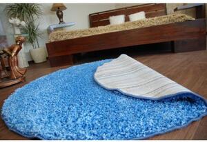 Makro Abra Kulatý koberec SHAGGY 5cm modrý Rozměr: průměr 200 cm