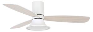 Lucci Air 210661-LED Stmívatelný ventilátor FLUSSO 1xGX53/18W/230V dřevo/bílá+DO