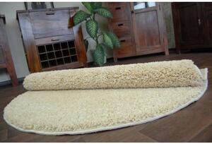 Makro Abra Kulatý koberec SHAGGY 5cm garlic béžový Rozměr: průměr 100 cm