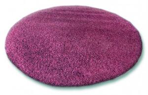 Makro Abra Kulatý koberec SHAGGY 5cm fialový Rozměr: průměr 100 cm