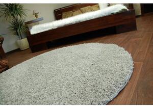 Makro Abra Kulatý koberec SHAGGY 5cm šedý Rozměr: průměr 100 cm