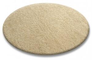 Makro Abra Kulatý koberec SHAGGY 5cm garlic béžový Rozměr: průměr 133 cm