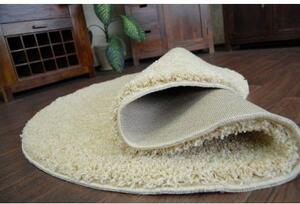 Makro Abra Kulatý koberec SHAGGY 5cm garlic béžový Rozměr: průměr 100 cm