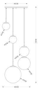 Globo 15861-5 - Lustr na lanku VARUS 5xE27/40W/230V